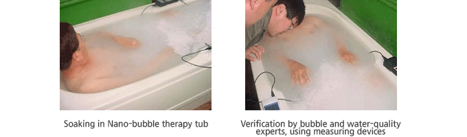 Nano-bubble therapy bathtubs